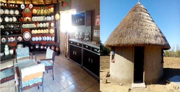 The inside and outside of Fadzai’s kitchen